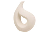 VASO IN CERAMICA BEIGE 35x12x50 CM
