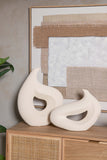 VASO IN CERAMICA BEIGE 35x12x50 CM