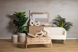 VASO IN CERAMICA BEIGE 35x12x50 CM