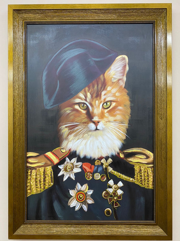 Quadro  TELA GATTO ARISTOCRATICO