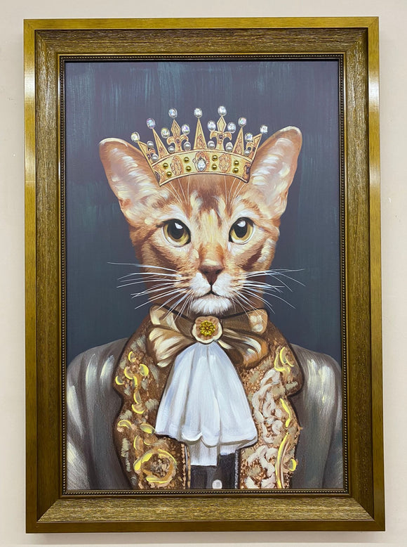 Quadro TELA NOBIL GATTO - Stampa Materica su Tela