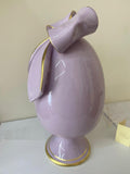UOVO CAPODIMONTE LARGE LILAC BOW