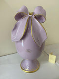 UOVO CAPODIMONTE LARGE LILAC BOW