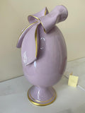 UOVO CAPODIMONTE LARGE LILAC BOW