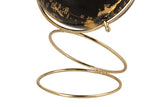 MAPPAMONDO Decorativo Nero/Oro 15x15x23cm - Arredamento Casa