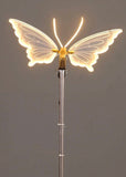 Lampada da Terra Farfalla 80cm - Luce Bianca Calda con Movimento