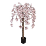 Albero Artificiale Fiori di Pesco Rosa 30×30×120 cm | Clayre & Eef