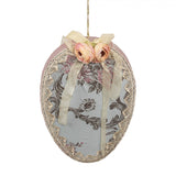 Ciondolo Pasquale Uovo in Tessuto Blu 21×4×30 cm | Clayre & Eef