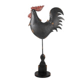 Gallo Decorativo in Metallo Nero 33x12x64cm | Clayre & Eef