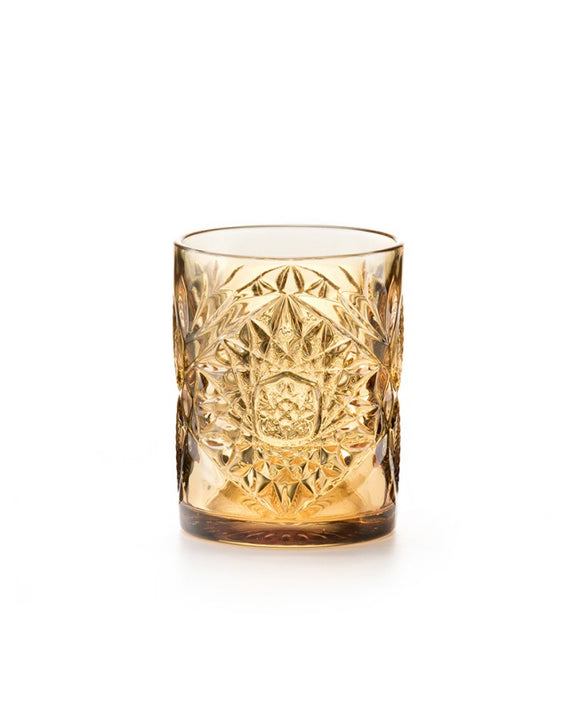 Set 6 Bicchieri Vetro Vintage Ambra 300ml - Fade Maison