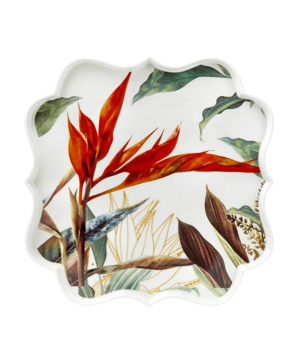Piatto Torta con Paletta Paradise FADE - Set Elegante per Dolci