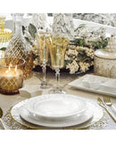 Fade vassoio rettangolare natalizio in porcellana Xmas White