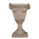Fioriera da Parete in Ceramica Beige Stile Barocco 29x11x44 cm - Clayre & Eef