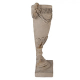 Fioriera da Parete in Ceramica Beige Stile Barocco 29x11x44 cm - Clayre & Eef