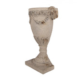Fioriera da Parete in Ceramica Beige Stile Barocco 29x11x44 cm - Clayre & Eef