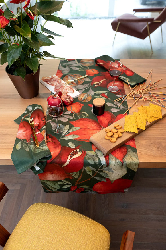 Runner The Napking Granade Green 100% Made in Italy