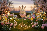 Spuntone da giardino bunny decorazione pasquale con luci LED in giardino primaverile