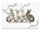 Set 6 Tovagliette Baby Bunny Pasquali in Lino 32x48cm | PrintsOnLinen