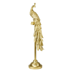 Ornament Peacock Oro - FADE - Decorazione Pavone Dorato