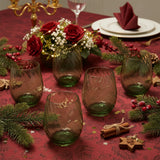 Fade Set 6 Bicchieri Acqua Braies 500ml in Vetro Verde