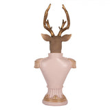 Statuetta decorativa Cervo 16x14x36 cm Rosa