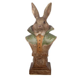 Busto Coniglio Decorativo in Resina Color Oro 12×8×26 cm | Clayre & Eef