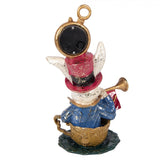 Statuetta decorativa Coniglio con Orologio 15x11x23 cm