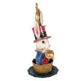 Statuetta decorativa Coniglio con Orologio 15x11x23 cm