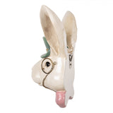 Statuetta Decorativa Coniglio in Resina Beige 17×11×25 cm | Clayre & Eef