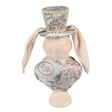 Clayre & Eef Statuetta decorativa Coniglio 18x15x38 cm Beige Tessuto