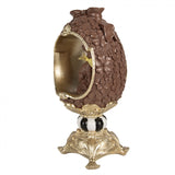 Statuetta Coniglio in Uovo Resina Marrone Oro 16x14x30cm | Clayre & Eef