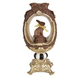 Statuetta Coniglio in Uovo Resina Marrone Oro 16x14x30cm | Clayre & Eef