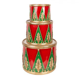 Elegantissimi tris  vaso  tamburi Clayre & eef set completo