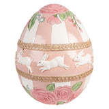 Uovo Decorativo Scenografico in Resina Rosa Ø 38×46 cm | Clayre & Eef