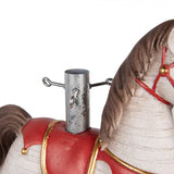 Supporto per l'albero di Natale Cavallo a Dondolo Bianco Rosso