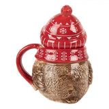 Tazza Pulcino 500 ml Rosso Ceramica Natale