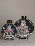 Potiche Scacchi Regina in Ceramica - Vaso Decorativo Elegante