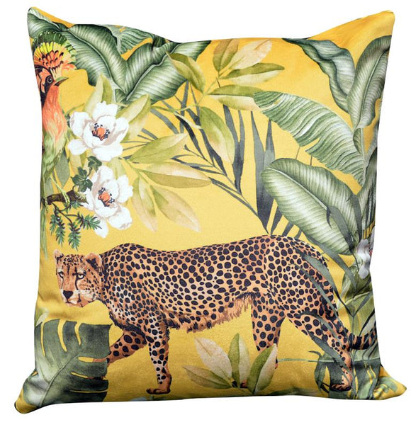 Cuscino Safari Velluto Senape 40x40cm