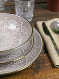 Villa d'Este Servizio Piatti 18 Pezzi BAKU - Set Tavola Dolomite