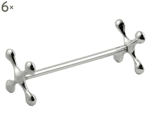 Set 6 Reggiposate Acciaio Argento - Accessori Tavola Hoff Interior