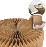 POUF CARTONE NATURALE