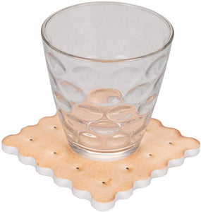 SET 6 SOTTOBICCHIERI BISCOTTO