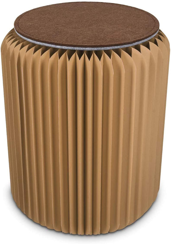 POUF CARTONE NATURALE