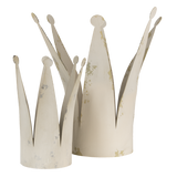 Decorazione Corona Reale in Ferro Bianco 36x32x37 cm | Clayre & Eef