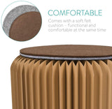 POUF CARTONE NATURALE