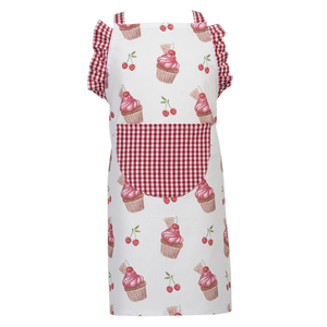 Grembiule e Guantone Bambina 100% Cotone - Set Cucina Bimba
