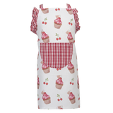 Grembiule e Guantone Bambina 100% Cotone - Set Cucina Bimba