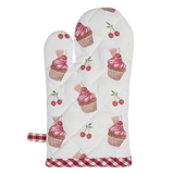 Grembiule e Guantone Bambina 100% Cotone - Set Cucina Bimba