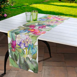 Runner in Raso di Cotone Il Giardino -45x150- THE NAPKING