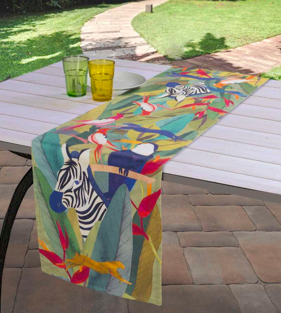 Runner in Raso di Cotone Jungle -45x150- THE NAPKING